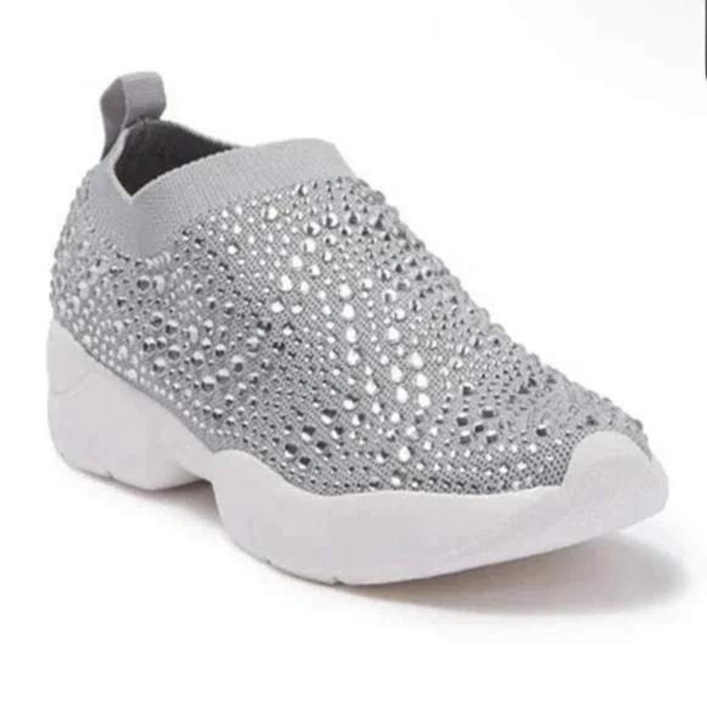 Lauren Loraine Rhinestone Embellished Slip On Sneakers Sz 10 / #S1107